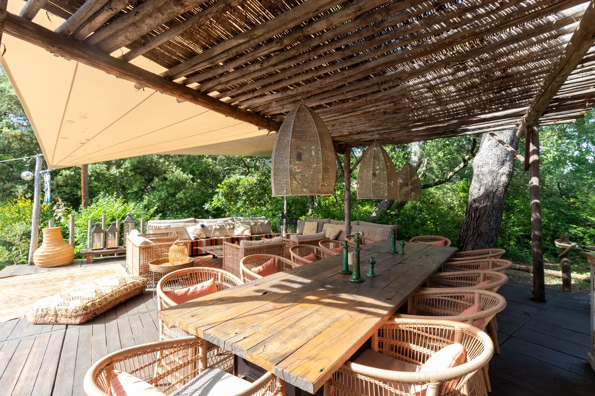 Terrasse de la Bastide des grands chênes